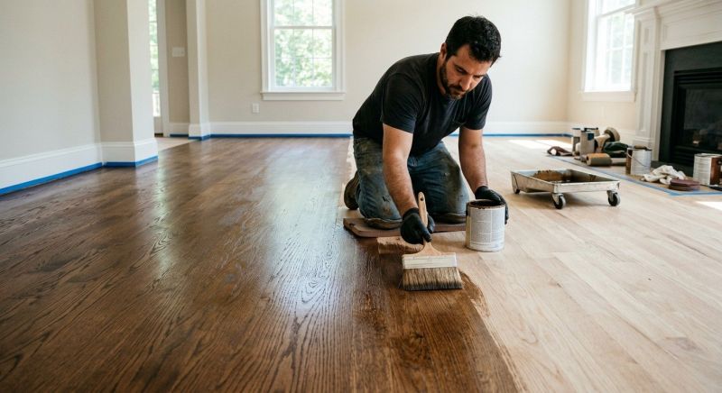 Hardwood Floor Staining in Aurora, CO