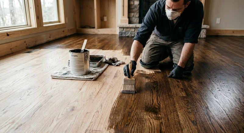 Hardwood Floor Staining in Aurora, CO
