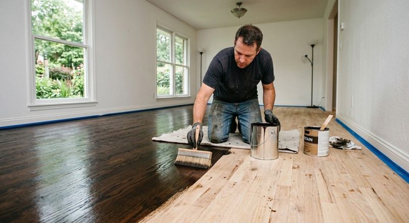 Hardwood Floor Staining in Lafayette, CO
