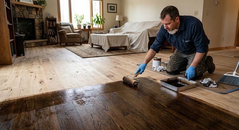 Hardwood Floor Staining in Lafayette, CO