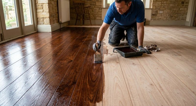 Hardwood Floor Staining in Lafayette, CO