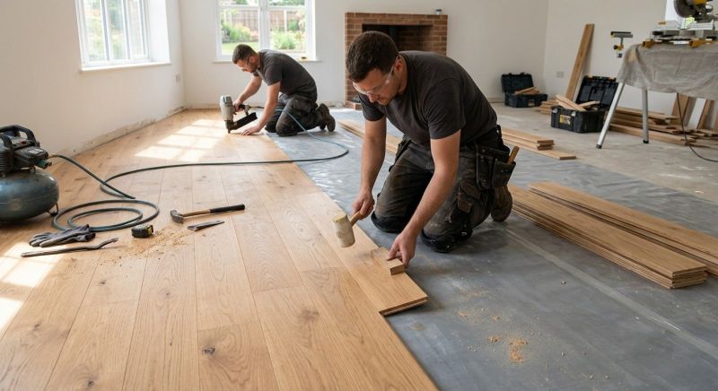 Oak Floor Installation in Erie, CO