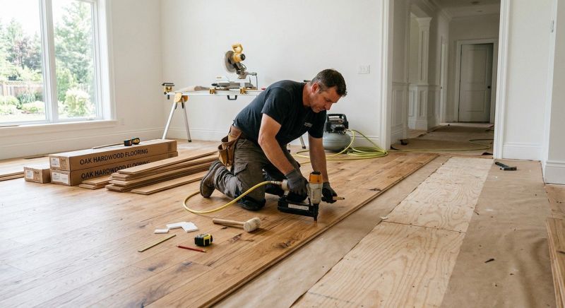 Oak Floor Installation in Wheat Ridge, CO