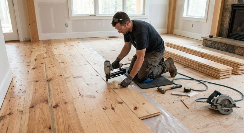 Pine Floor Installation in Denver, CO