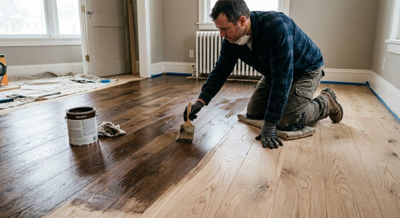 Walnut Floor Staining in Denver, CO