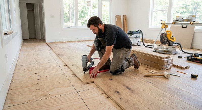 White Oak Floor Installation in Denver, CO