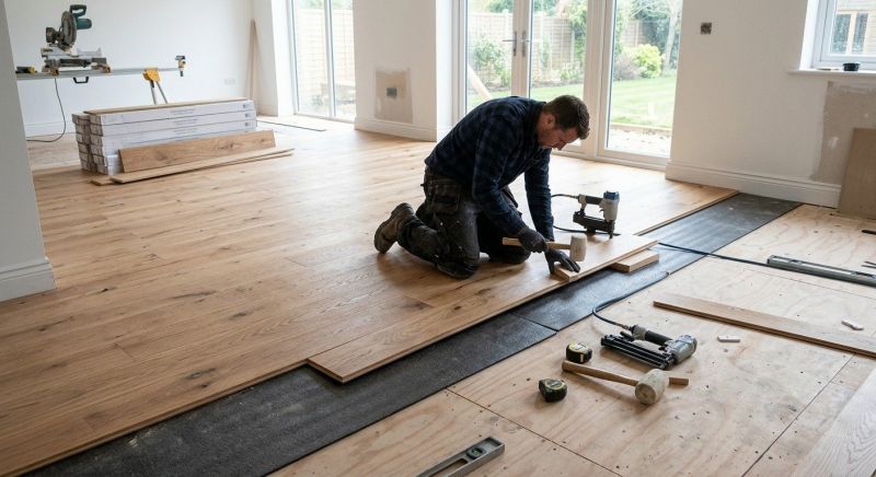 White Oak Floor Installation in Denver, CO
