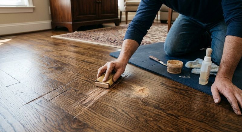 Wood Floor Scratch Repair in Adams County, CO