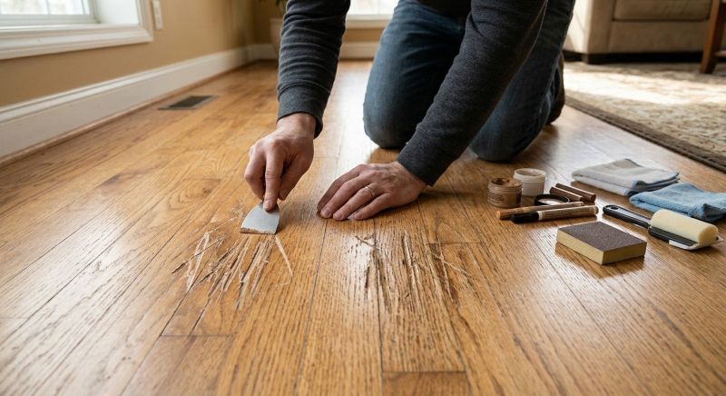 Wood Floor Scratch Repair in Castle Rock, CO