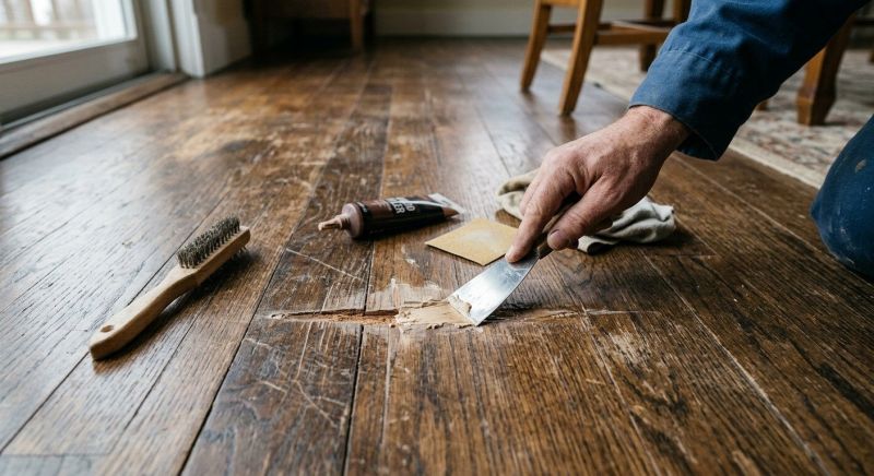 Wood Floor Scratch Repair in Conifer, CO