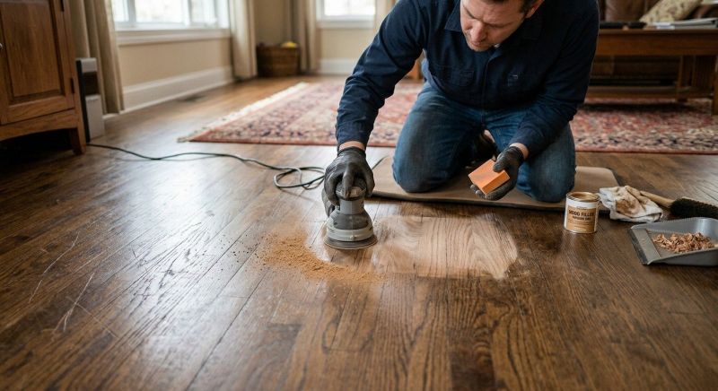 Wood Floor Scratch Repair in Douglas County, CO