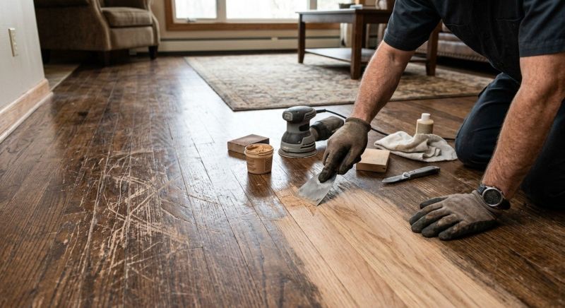 Wood Floor Scratch Repair in Golden, CO